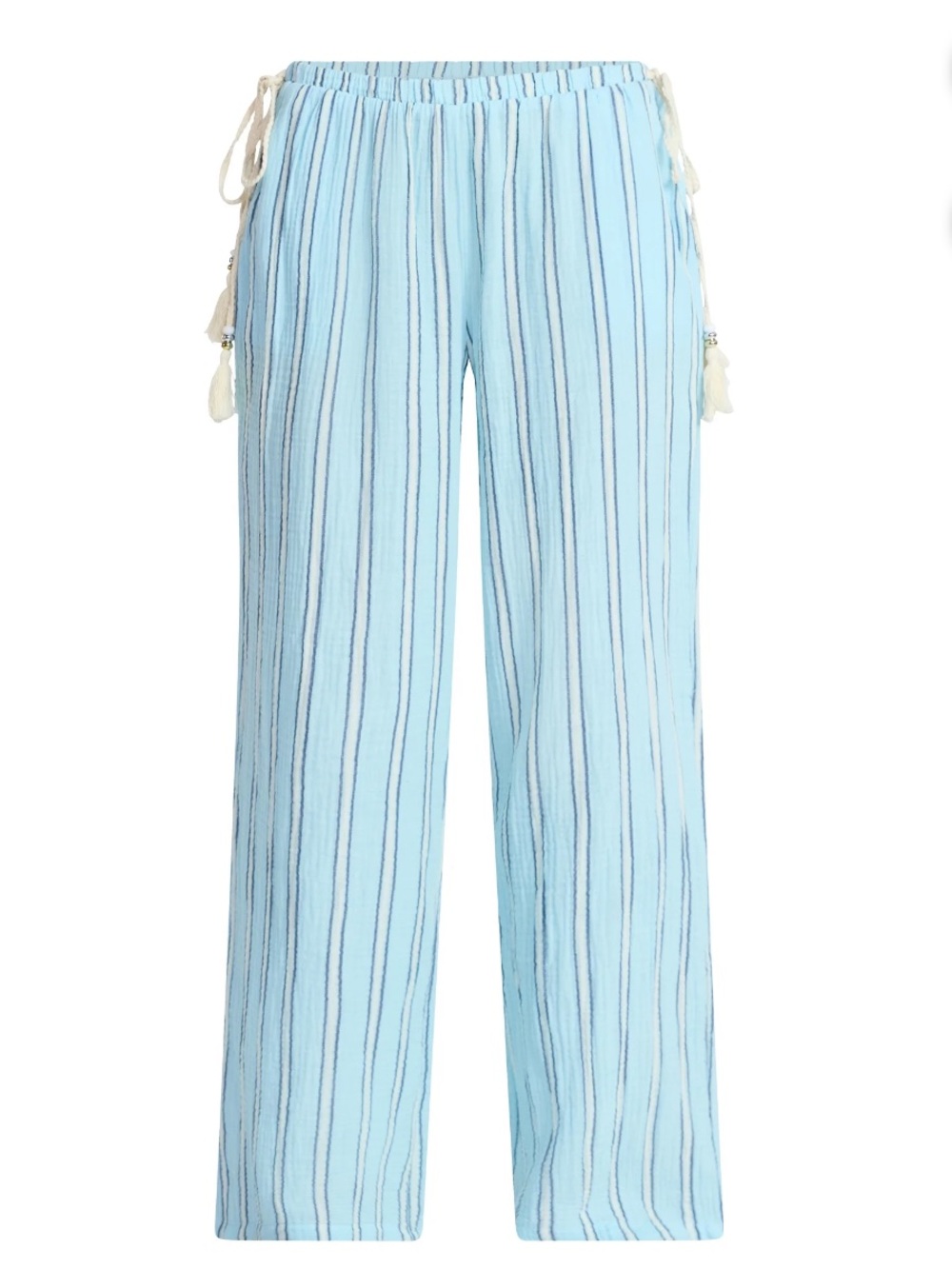 No Boundaries Cotton Gauze Side Tie Beach Pants